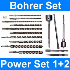 Bohrer- / Meißelset Power-Set 1 + 2